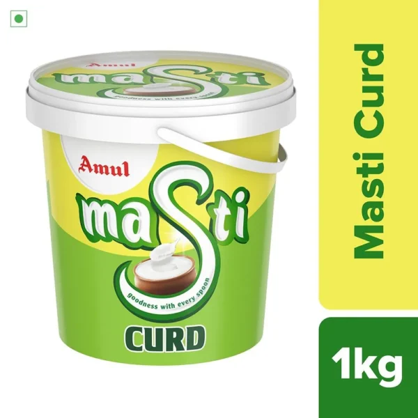 Amul Masti Set Curd (Tub) – Thick, Creamy & Delicious - 1KG